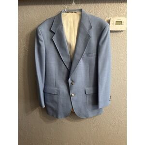 Vintage Stafford Light‎  Blue 42R USA Mens Blazer